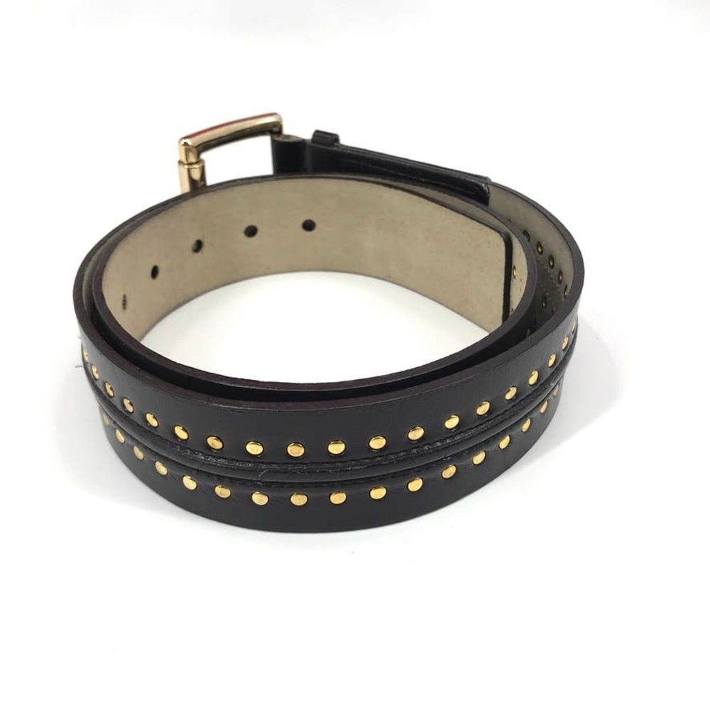 Michael Kors Belt Brown Leather Studded Detail L